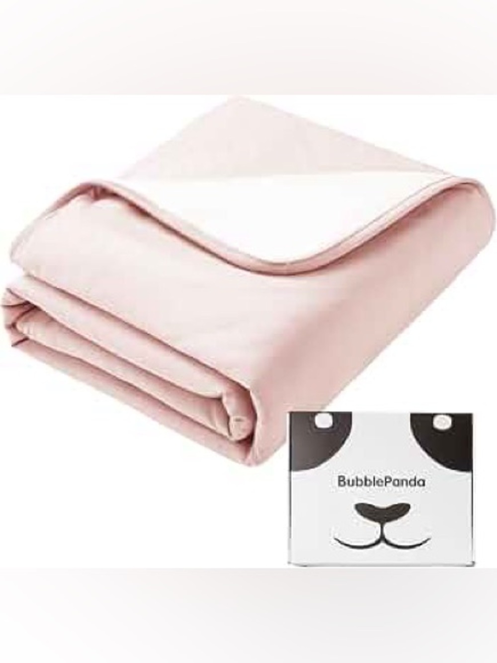 Bubble panda kids Soft Pink Reversible Blanket - Home Bedding
